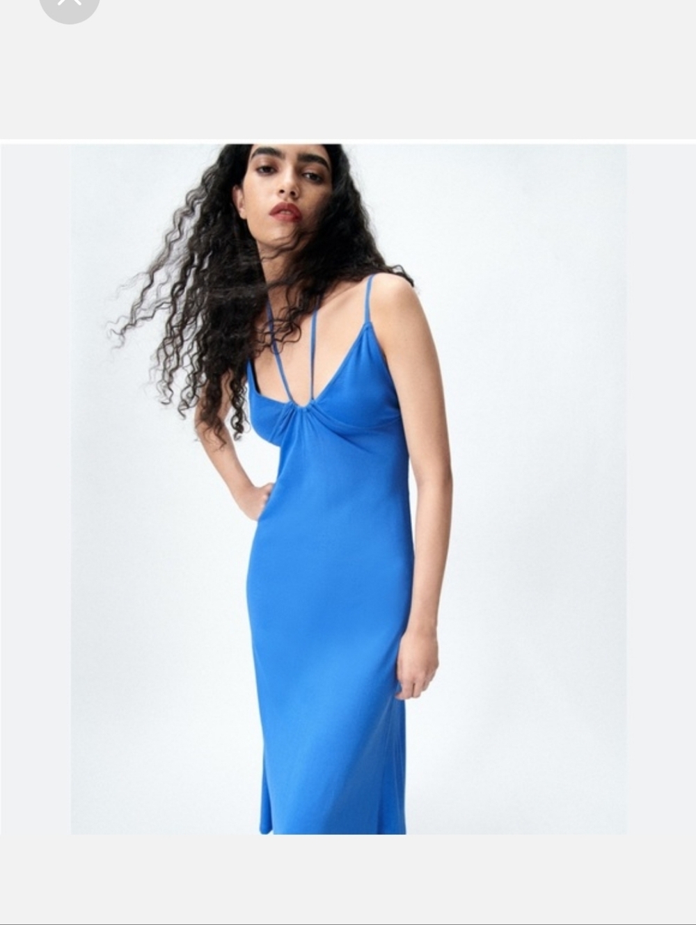Zara Classic Blue Knit Dress